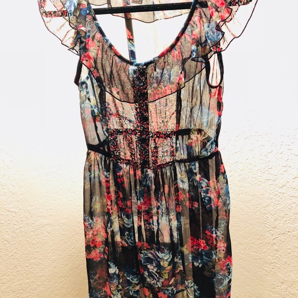 💕Sheer Floral American Rag Summer Dress 💕 - Picture 5 of 5